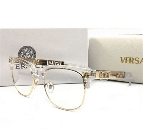 versace eyeglasses outlet|clear Versace glasses on face.